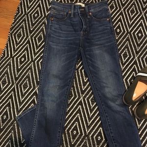 Madewell high rise skinny denim jeans size 24